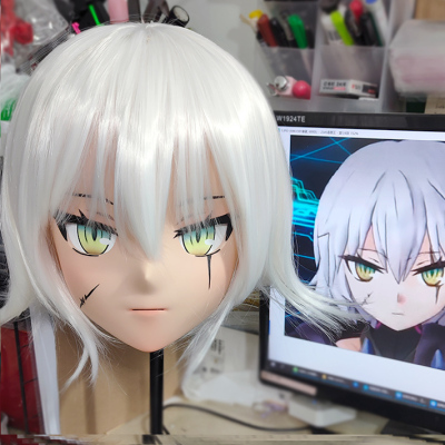 (GLA034)Customize Character'! Female/Girl Resin Full/Half Head With Lock Anime Cosplay Japanese Animego Kigurumi Mask (GLA034)Customize Character'! Female/Girl Resin Full/Half Head With Lock Anime Cosplay Japanese Animego Kigurumi Mask
